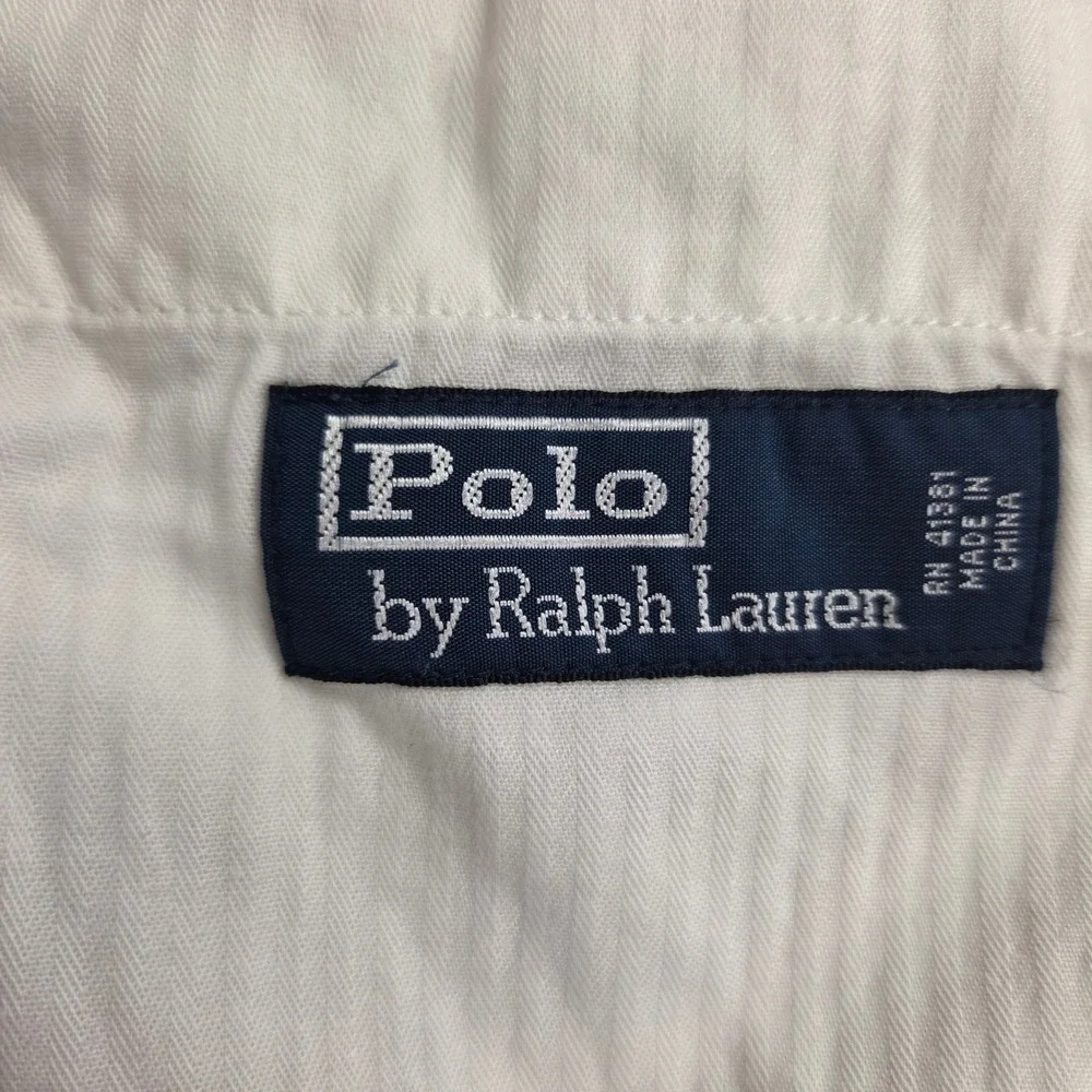 Polo Ralph Lauren Mens Cream Linen Silk Blend Shorts Size 38 White Flat Front